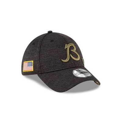 Chicago Bears Gorra | New Era NFL Salute To Service Alternate 39thirty Stretch Fit Cap Mexico - Negros
